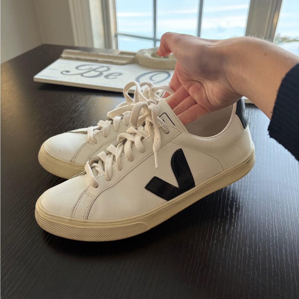 Veja White and Black Women's Sneakers